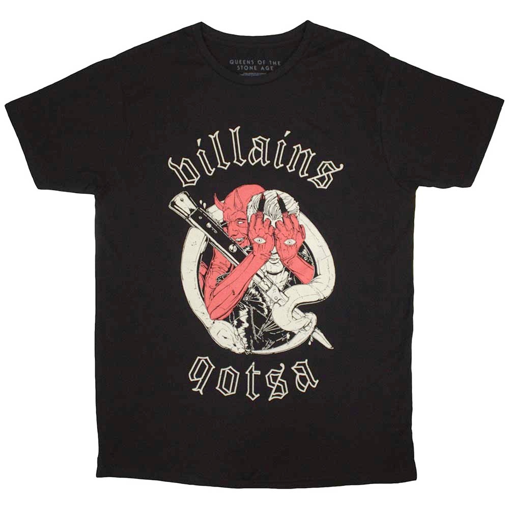 Queens Of The Stone Age - Villains Heren Tshirt - Zwart